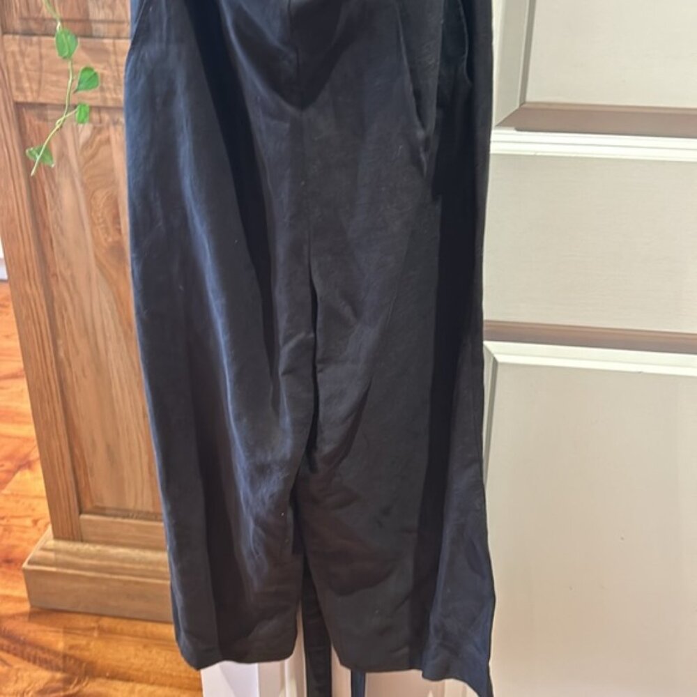 ARITZIA WILFRED Brax linen black jumpsuit 4 - Picture 6 of 11